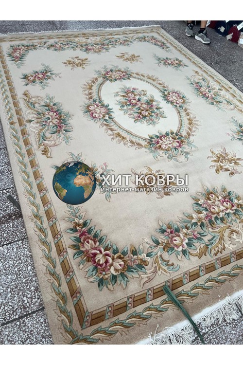 Китайский шерстяной ковер 0054032 Бежевый